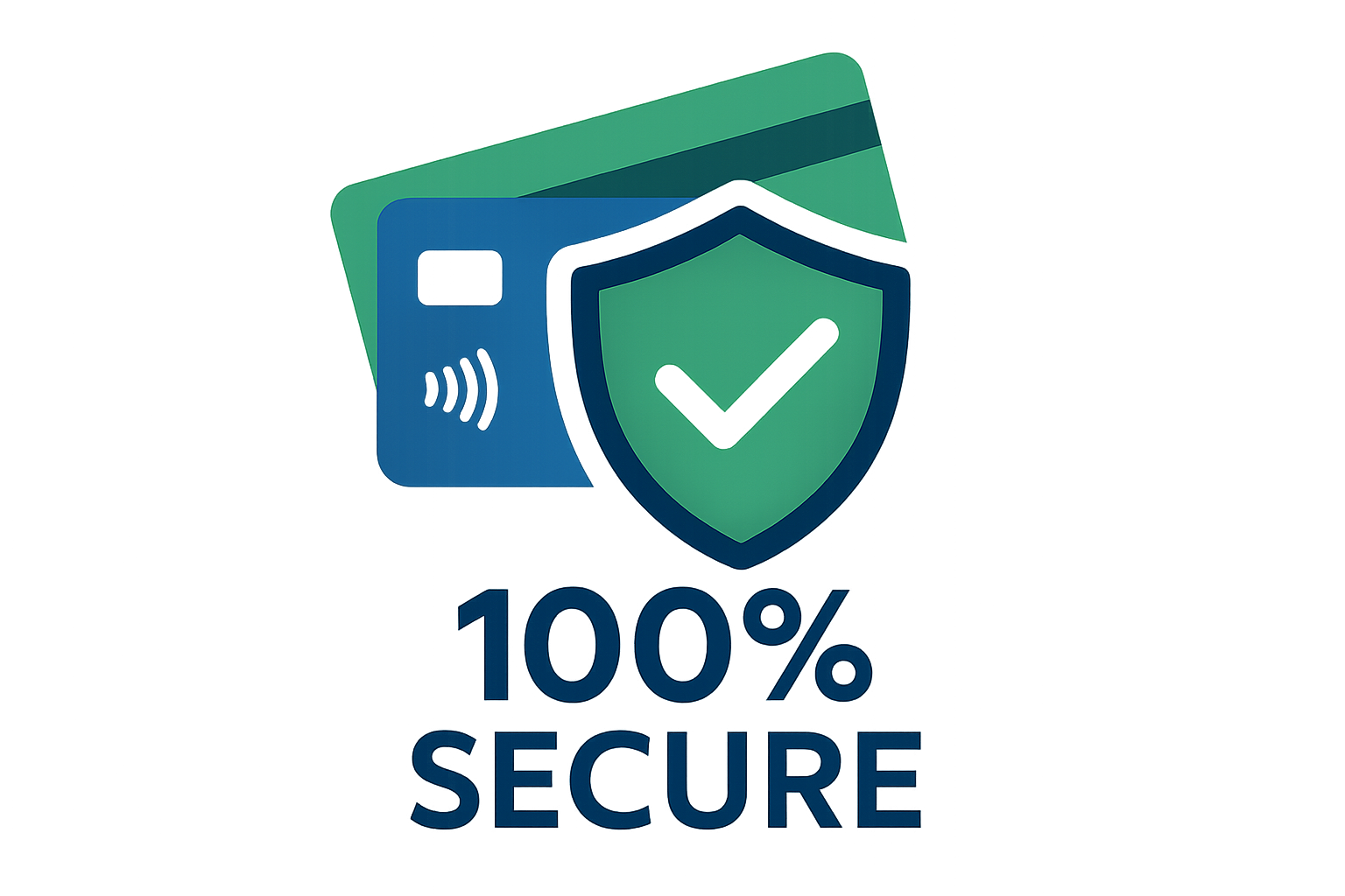 100% secure payment icon