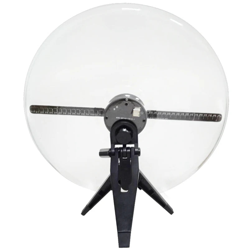 MagicGlow 10in Hologram Fan with Clear Case